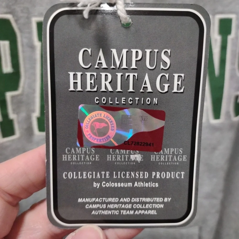 Colosseum Campus Heritage Full Zip MSU Spartans Sweatshirt Size‎ Men's Medium